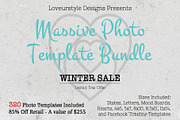 SALE Massive Photo Template Bundle, a Design Template by Loveurstyle Designs (Thumbnail 1 of 39)