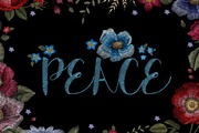 font. embroidery, a Symbol Font by Chikovnaya (Thumbnail 6 of 6)
