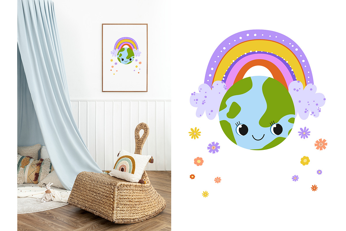 Cute Earth Day Clipart Set: Kawaii, an Object Illustration by the_myro (Photo 7 of 9)