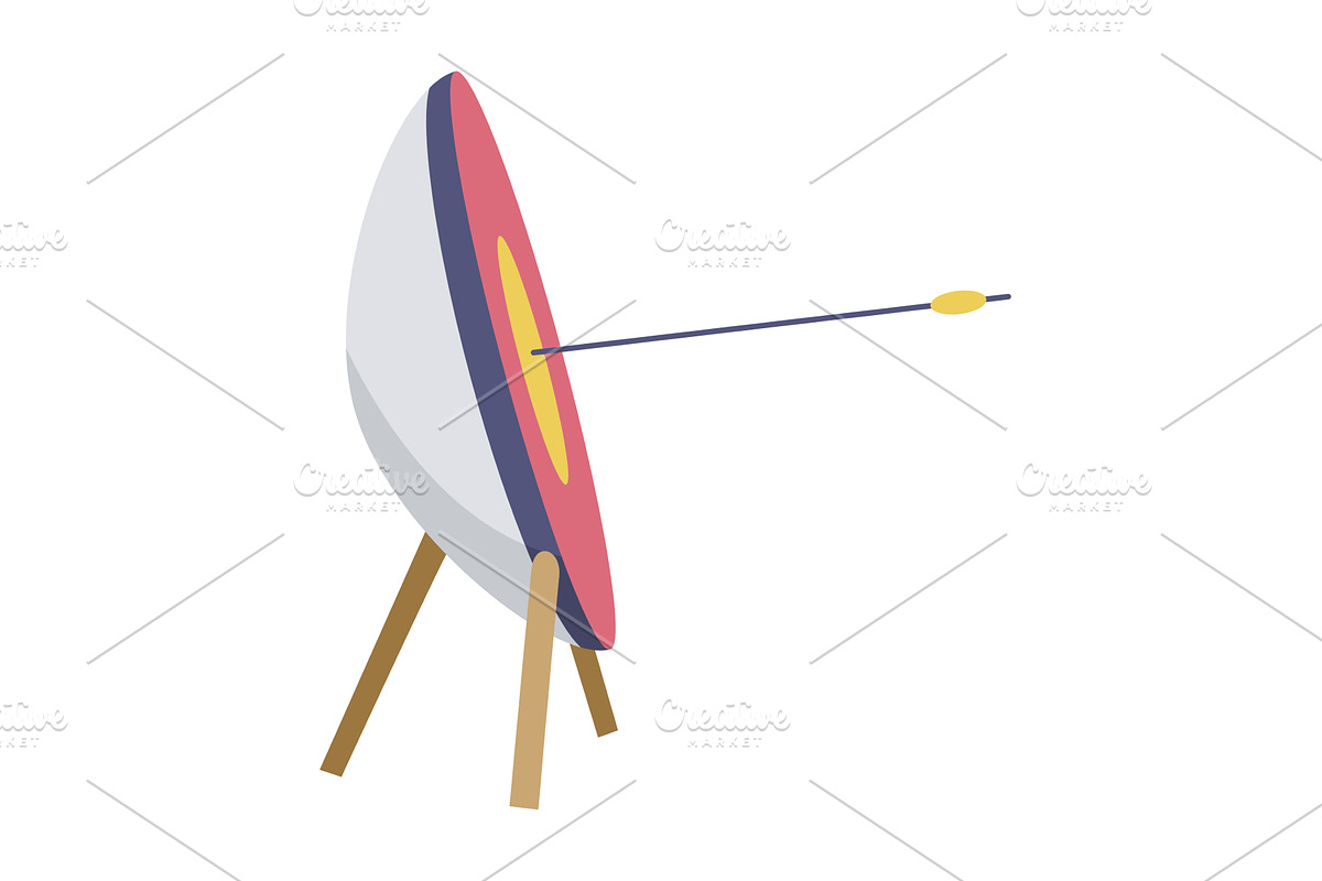 Archery practice or training, an Object Illustration by Things for designers