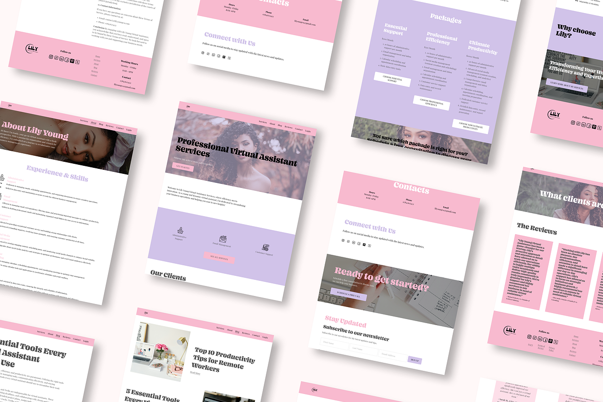 Lily Young VA Website Template, a Squarespace Template by Lumina Alchemy (Photo 8 of 11)