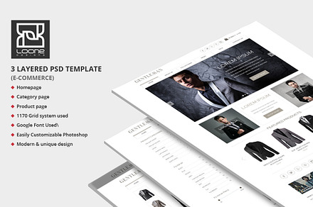 Gentleman E-Commerce Website