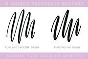 Funland procreate brush calligraphy, a Brush Add-On by chattypress (Thumbnail 2 of 3)