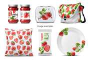 Watercolor Strawberry, a Food Illustration by ognivo (Thumbnail 3 of 3)