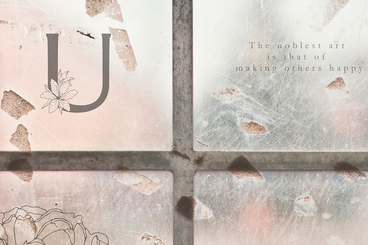 Floral alphabet - BEATRICE preview 5