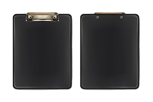 Black clipboard Front and back side