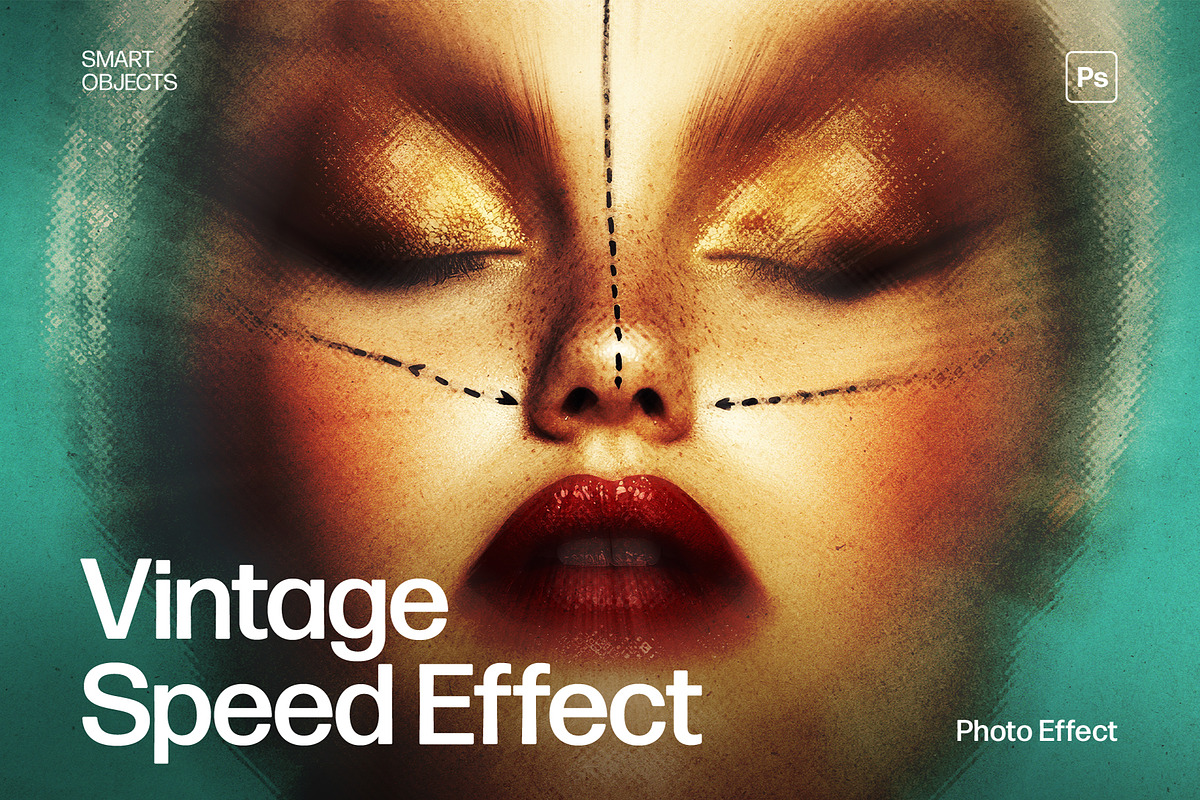 Vintage Speed Blur Photo Effect, a Layer Style Add-On by DesignerCandies (Photo 1 of 6)