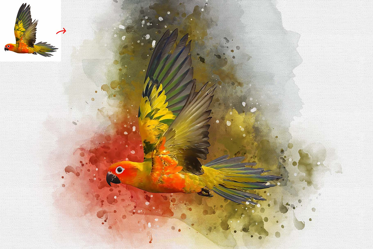 Brush Art Photoshop Action, an Action Add-On by MRI STUDIO (Photo 12 of 16)