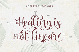 Healing Novelia - Handlettering Font