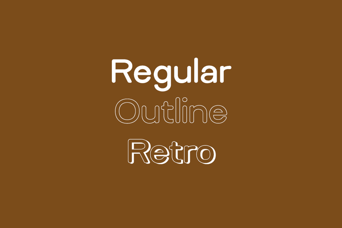 Relica Trio - Sweet Rounded Typeface preview 2