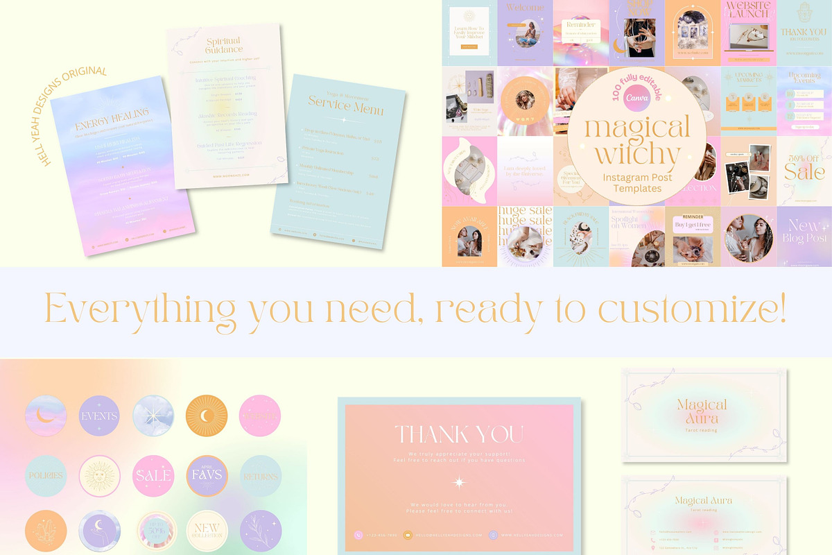 Magical Branding Starter Kit, a Branding & Logo Template by Hell Yeah Designs (Photo 9 of 20)