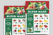 Super Mart Flyer Design Layout, a Flyer Template by MightyDesign (Thumbnail 2 of 5)