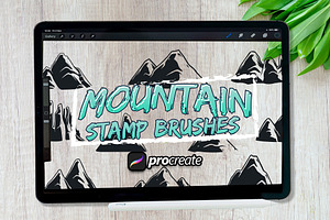 Mountain Brush Stamp