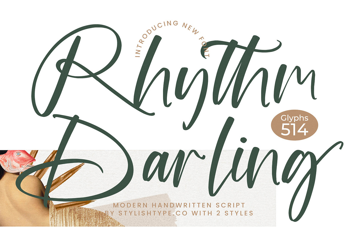 Rhythm Darling Modern Handwritten, a Script Font by stylishtype.co (Photo 1 of 20)