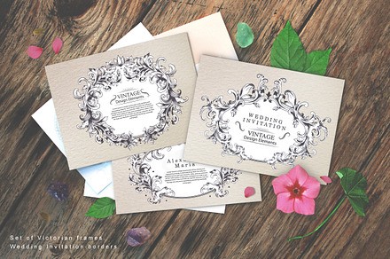 Set of unique Victorian frames