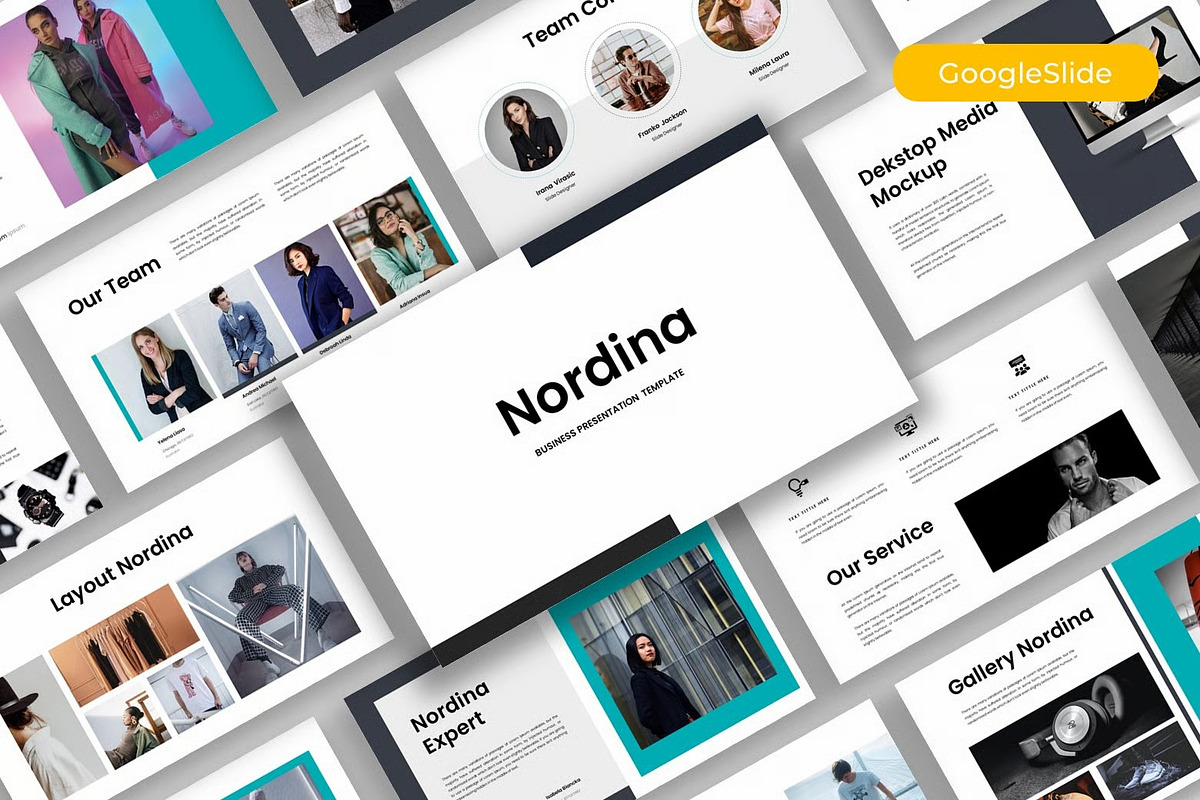 Nordina – Business Google Slide, a Presentation Template by kreatifreya (Photo 1 of 5)