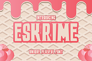 Eskrime font, a Serif Font by VectorCraft (Thumbnail 1 of 4)