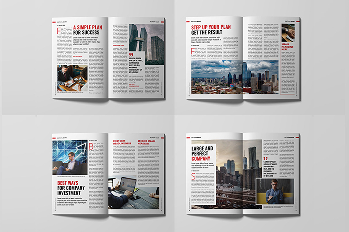 Business Magazine Template, a Magazine Template by xtratimebd (Photo 3 of 4)