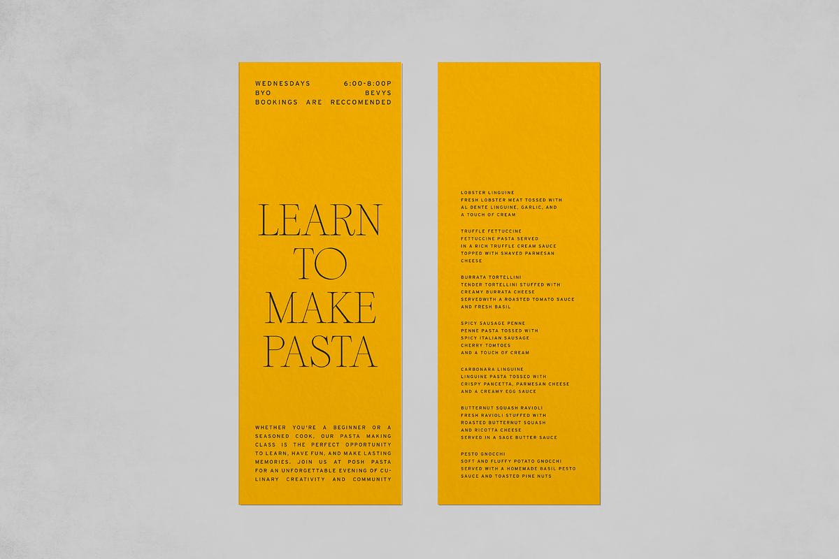 The Long Menu Mockup, a Stationery Template by makeitnicemockups (Photo 2 of 7)