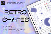 Retro Shapes Brush Set for Procreate, a Brush Add-On by Almazova Dolzhenko (Thumbnail 1 of 8)