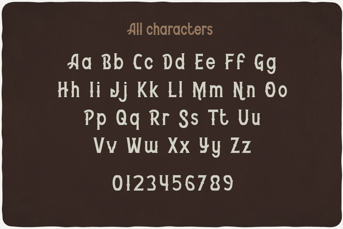 Bourbon Typeface preview 2