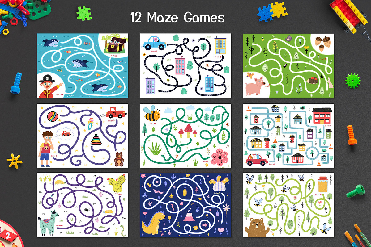 Activities for Kids: 65 in 1, an Animal Illustration by Gulnara Sabirova (Photo 3 of 14)