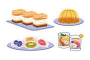 Fruit jellies set. Gelatin desserts, a Food Illustration by Good Studio (Thumbnail 2 of 4)