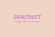 Gravedust Display Font, a Handwritten Font by Beck McCormick (Thumbnail 1 of 10)