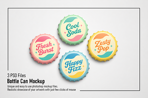 Bottle Cap Mockup, a Product Mockup by Custom.scene