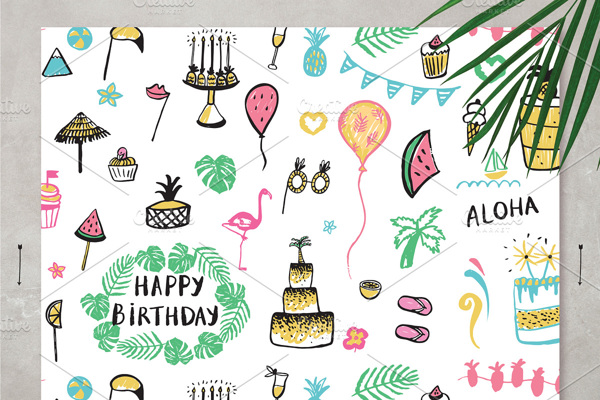 Flamingo Party, a Pattern Graphic by GooseFrol (Photo 4 of 15)