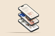 Minimal iPhone Mockup, a Device Mockup by Sweetdady (Thumbnail 4 of 4)
