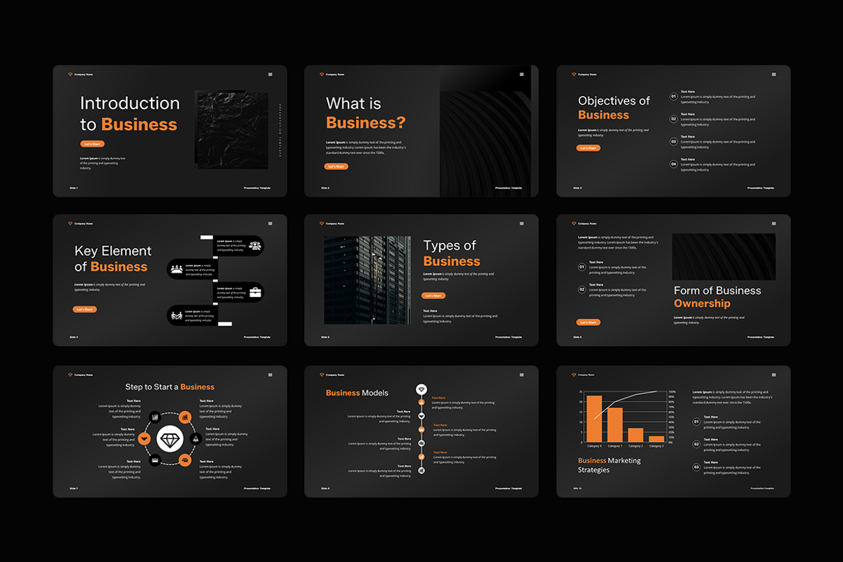 Modern Business PowerPoint Template, a Presentation Template by Iqsiart ...