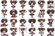 Watercolor Holiday Ballerina Clipart, an Illustration by Sublimation Artist (Thumbnail 2 of 6)