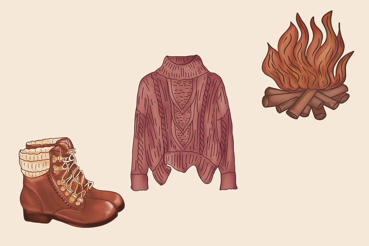 Retro Fall Sublimation Bundle, a Seasonal Illustration by ClipArtTime (Photo 3 of 3)