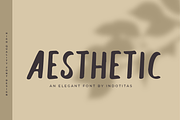 Aesthetic Font, a Sans Serif Font by Indotitas (Thumbnail 1 of 5)