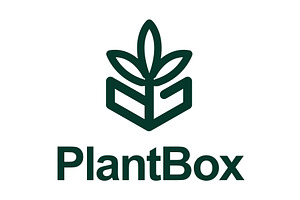 Minimalist plant inside box design, an Object Illustration by LogosDen