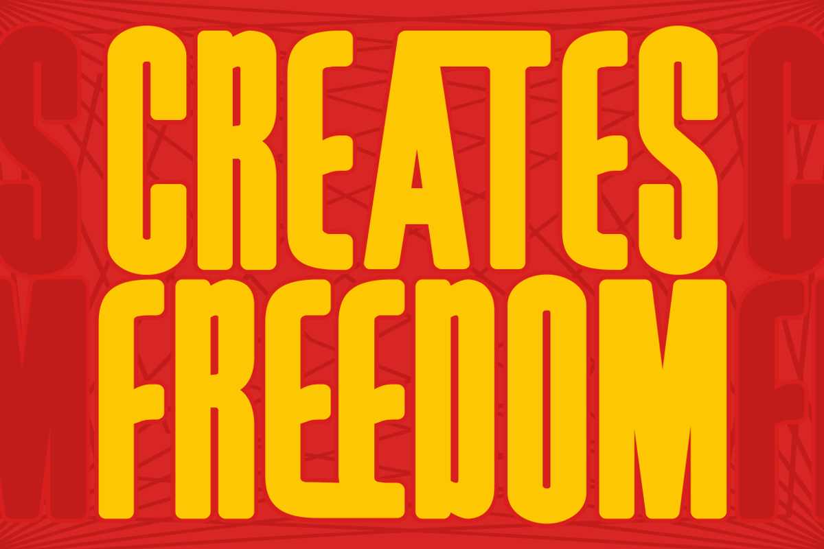 Focused Block Logo Font, a Font by PutraCetol Studio (Photo 3 of 5)