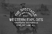 Western Exploits, a Sans Serif Font by Nomad Stockpile (Thumbnail 1 of 4)