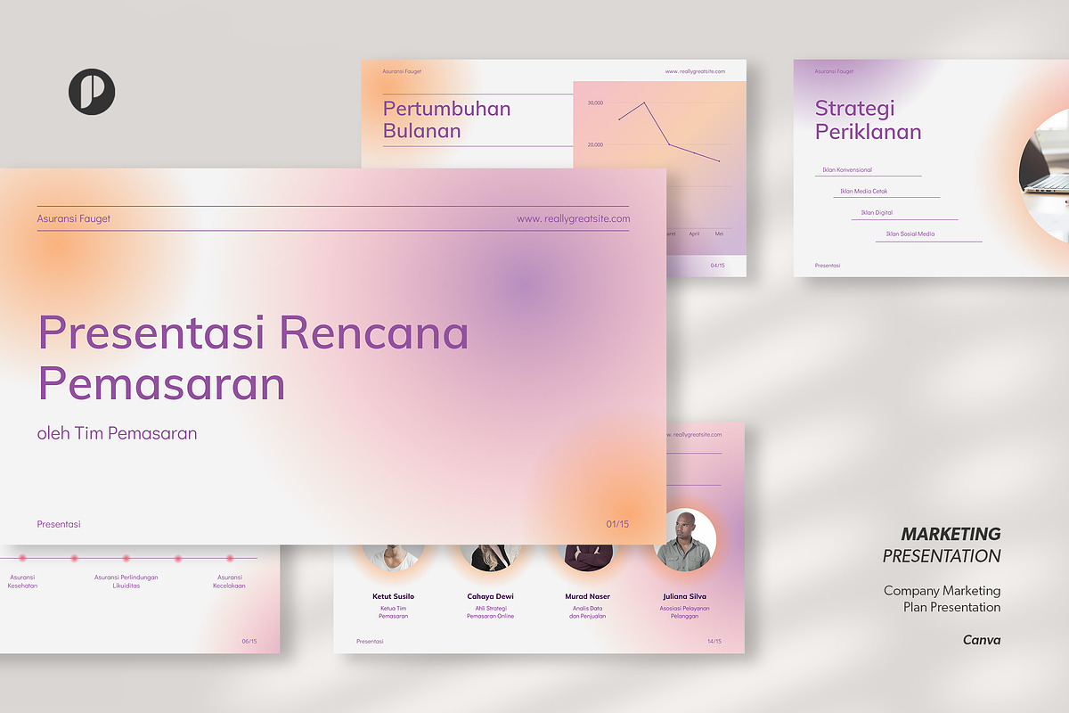 Gradient Business Plan Presentation, a Presentation Template by peterdraw (Photo 1 of 5)