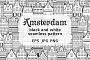 Seamless pattern of Holland houses, a Pattern Graphic by Primula`s shop (Thumbnail 1 of 3)