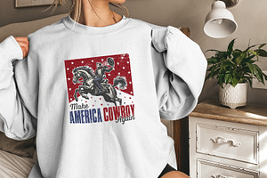 Make America Cowboy Again PNG, Weste