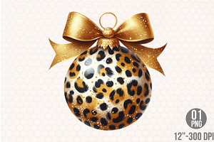 Leopard Luxury Christmas PNG, an Illustration by Designking