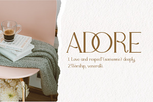 Adele Moon Serif Font Extras