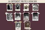 Vintage Photo Template Canva, a Texture Graphic by GraphiCarola (Thumbnail 3 of 6)