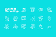 Business Marketing | 16 Icons Set, an Outline Icon by Alex Blogoodf (Thumbnail 6 of 15)