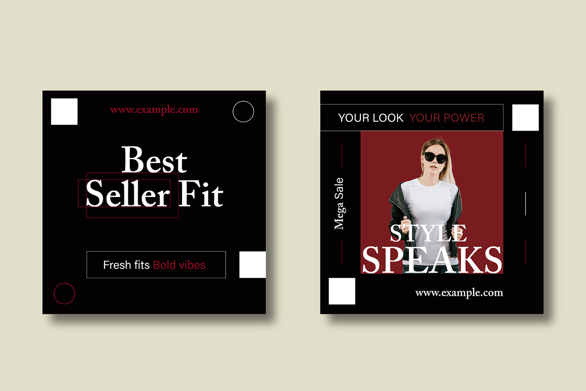 Fashion Social Media Template Design, a Social Media Template by MightyDesign (Photo 5 of 8)