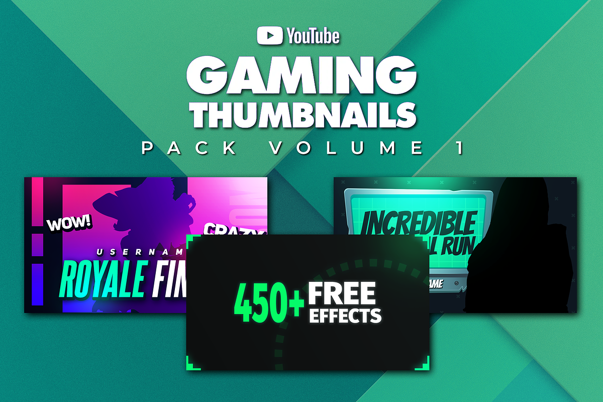 Gaming Youtube Thumbnails Pack 1, a Social Media Template by Lordsse