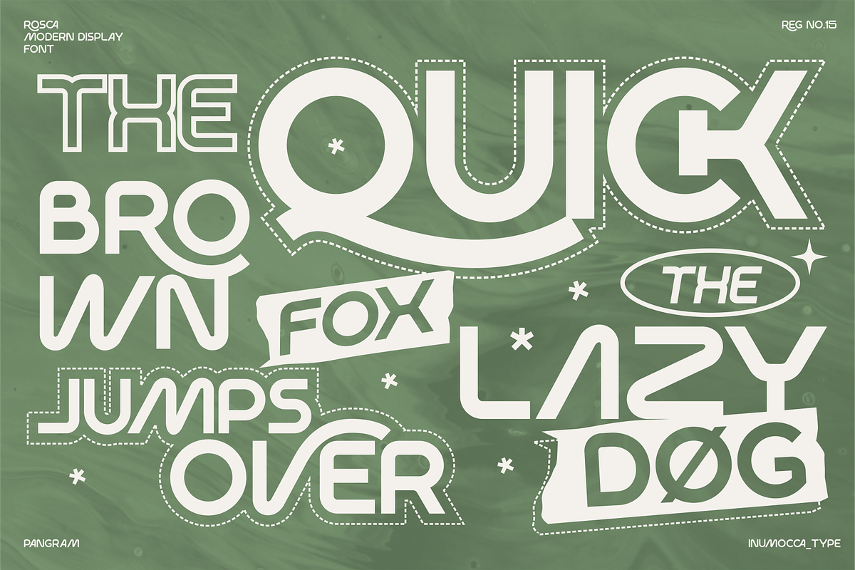Rosca, a Sans Serif Font by inumocca_type (Photo 4 of 14)