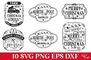 Farmhouse Christmas Signs Bundle, a Seasonal Illustration by Anastasia Feya (Thumbnail 6 of 7)