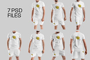 7 Men's T-Shirt and Shorts Mockups, a Shirt Mockup by Grow Design Craft Studio (Thumbnail 9 of 9)